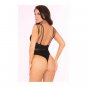 Pink Lipstick All Access Pass Bodystocking Black One Size
