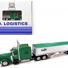 Peterbilt 389 Cargill Truck Grain Trailer HO Scale Model Set