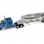 Peterbilt 389 Blue Sleeper Cab Tank Trailer HO Scale Model Set