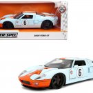 2005 Ford GT #6 Gulf Oil 1/24 Diecast Car Jada Hyper Spec