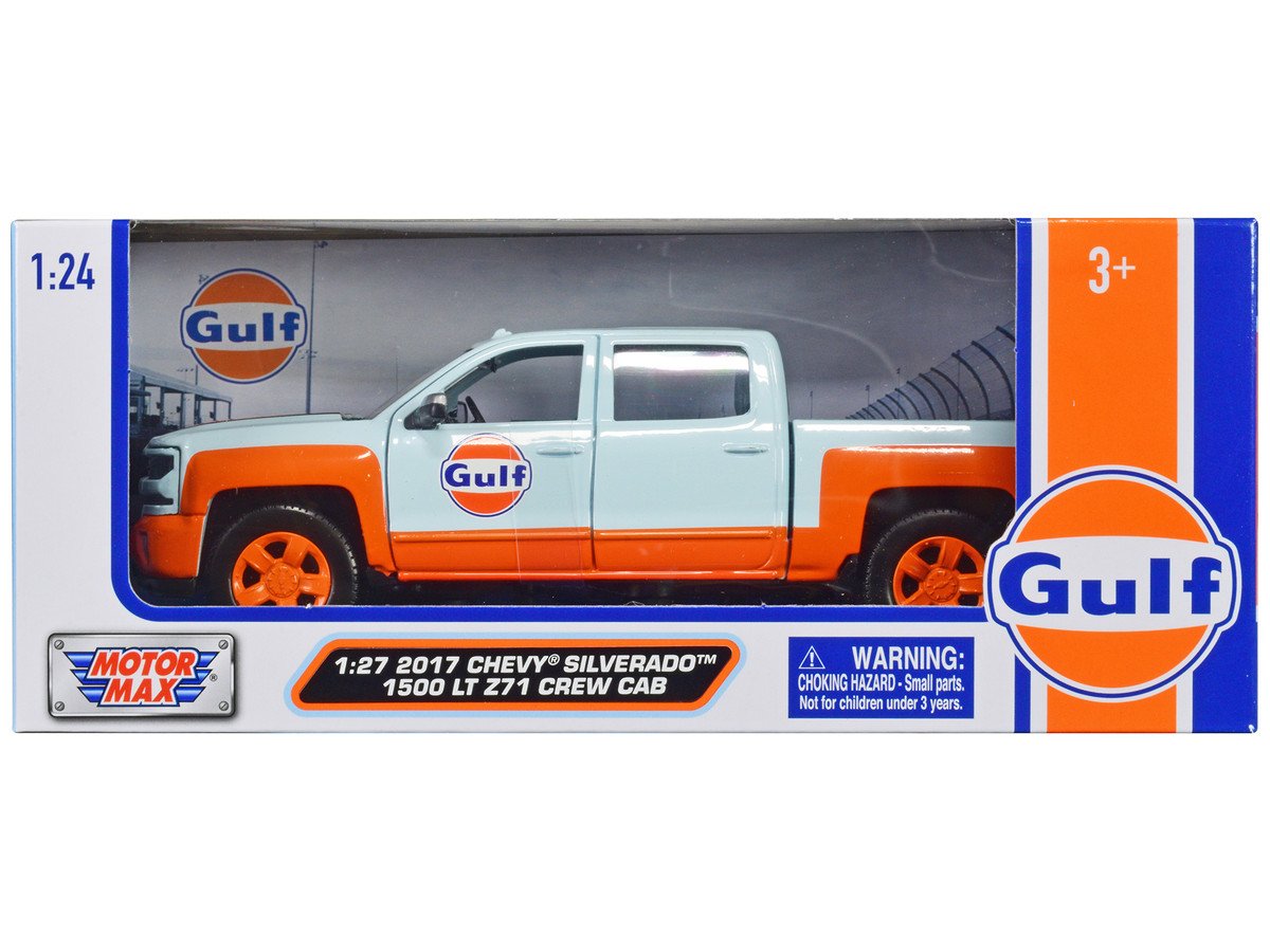2017 Chevy Silverado 1500 LT Z71 Gulf Oil 1/27 Diecast Truck Motormax