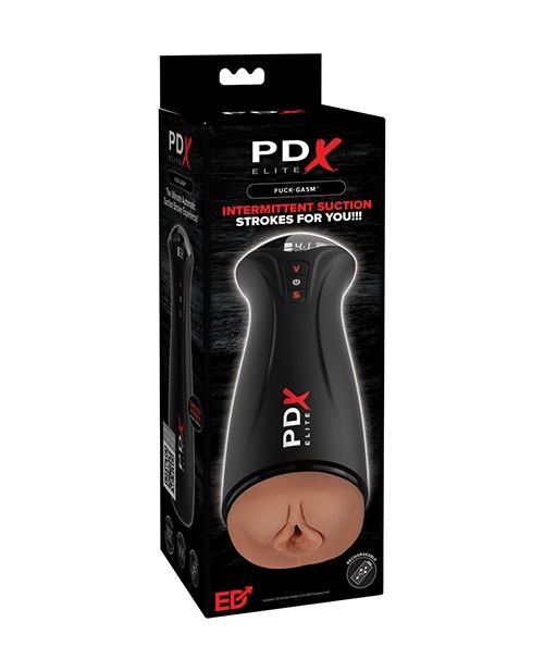 PDX Elite F* Gasm Stroker Brown Male Masturbator**