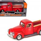 1940 Ford Pickup Truck Red 1/24 Diecast Model Car by Motormax