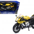 2016 Yamaha YZF-R1 Yellow 1/12 Motorcycle Model New Ray