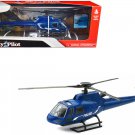 Eurocopter AS350 Police Helicopter Blue Metallic 1/43 Diecast New Ray