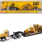 CAT CT660 Day Cab Lowboy Trailer & 163H Grader 1/87 HO Diecast Masters