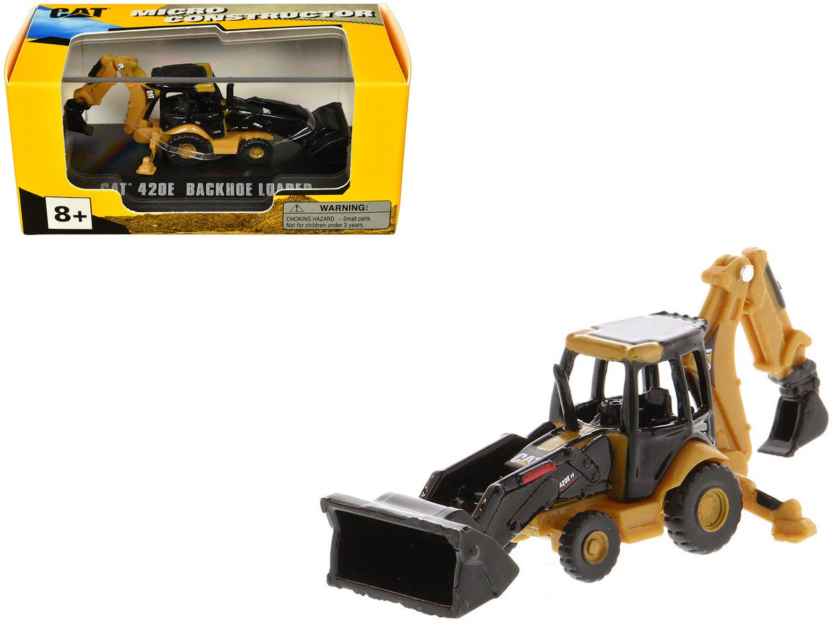 CAT Caterpillar 420E Backhoe Loader Micro Constructor Diecast Masters