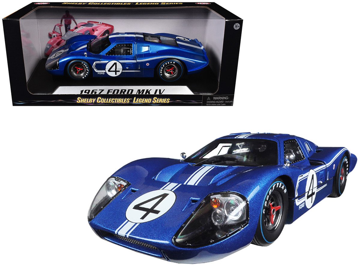 1967 Ford GT Mk IV #4 Ruby Hulme Le Mans 1/18 Diecast Shelby