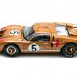 1966 Ford GT40 Mk II RHD #5 Le Mans Gold 1/18 Diecast Shelby