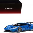 Ford GT Le Mans Plain Color Blue 1/18 Model Car AutoArt Ford GT Le Mans Plain Color Blue 1/18 Model Car AutoArt