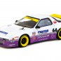 Mazda RX-7 FC3S Pandem RHD #66 White Purple 1/64 Diecast Tarmac Works