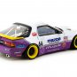 Mazda RX-7 FC3S Pandem RHD #66 White Purple 1/64 Diecast Tarmac Works
