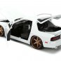 1985 Mazda RX-7 White JDM Tuners 1/24 Diecast Jada
