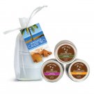 Earthly Body Massage Candle Trio Gift Set 3 x 2 oz