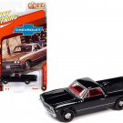 1967 Chevrolet El Camino Black Red Interior 1/64 Diecast Johnny Lightning