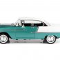 1955 Chevrolet Bel Air Hardtop Green White 1/18 Diecast Motormax