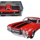 1970 Chevrolet El Camino SS 396 Red Black Stripes 1/24 Diecast Motormax
