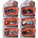 Harley-Davidson Motorcycles 6 Piece Set Series 44 1/18 Diecast Maisto