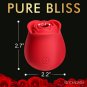 Perfect Rose Air Pulse Clitoral Stimulator Red Rechargeable