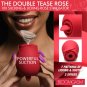 Double Tease Rose 10X Silicone Sucking & Licking Stimulator