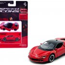 Ferrari SF90 Stradale Red Black Top Speed Icons 1/64 Diecast Maisto