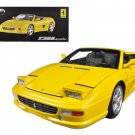 Ferrari F355 Spider Convertible Yellow Elite Edition 1/18 Diecast Hot Wheels