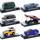 M2 Machines Auto Meets Set of 6 Display Cases Release 96 LE 1/64 Diecast