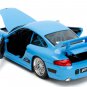 Porsche 911 GT3 RS Light Blue Fast & Furious 1/24 Diecast Model Car by Jada