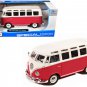 Volkswagen Van Samba Bus Red and White 1/25 Diecast Model by Maisto