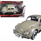 1966 Volkswagen Beetle Beige 1/24 Diecast Model Car by Motormax