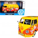 Volkswagen Type 2 T1 Delivery Van Flower Power 1/24 Diecast Model by Motormax Volkswagen Type 2 T1 Delivery Van Flower Power 1/24 Diecast Model by Motormax