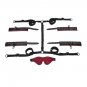 Saffron Under Bed Adjustable Restraint System Black Red Bondage Kit