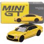 Bentley Flying Spur Monaco Yellow Black Top 1/64 Diecast Model by Mini GT