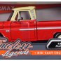 1966 Chevrolet C10 Fleetside Pickup Red Cream 1/24 Diecast Model by Motormax