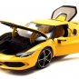 Ferrari 296 GTB Yellow Race + Play 1/18 Diecast Model by Bburago