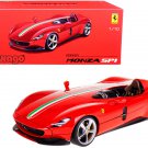 Ferrari Monza SP1 Red Italian Flag Signature Series 1/18 Diecast Model by Bburago Ferrari Monza SP1 Red Italian Flag Signature Series 1/18 Diecast Model by Bburago