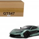 2024 Rimac Nevera R Green Metallic Black Top 1/18 Resin Model Car by GT Spirit