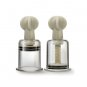 Blush Temptasia Large Clit & Nipple Twist Suckers Clear Set of 2