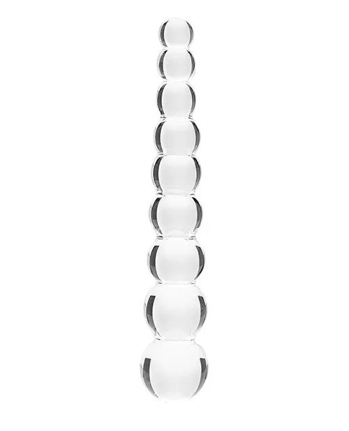 Clarity Glass Elysian Pearls Glass Dildo