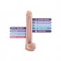 Blush Au Naturel Daddy 14" Sensa Feel Dual Density Dildo Vanilla