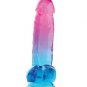 Blush B Yours Plus 6.75" Candy Colored Dildo Multi Colors