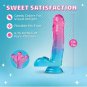 Blush B Yours Plus 6.75" Candy Colored Dildo Multi Colors