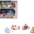 Hello Kitty and Friends Set of 4 Diecast Figures & Cars Hollywood Rides by Jada