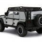 Tej's Jeep Wrangler Silver Furious 7 1/32 Diecast with Roof Rack by Jada