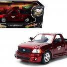 Ford F-150 SVT Lightning Red Brush Finish Fast & Furious 1/24 Diecast by Jada