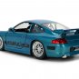 Porsche 911 GT3 RS 996 Blue Brush Finish Fast Five 1/24 Diecast by Jada