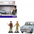 Flying Ford Anglia RHD Weathered Harry Potter w/ Harry & Ron Figures by Corgi