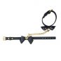 Blush Temptasia Ardor Wrist & Ankle Restraints w/ Bow Black