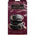 NS Novelties Bondage Couture Wrist Cuffs Black NS Novelties Bondage Couture Wrist Cuffs Black