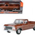 1979 Ford F-150 Pickup Truck Brown 1/24 Diecast Model Car by Motormax